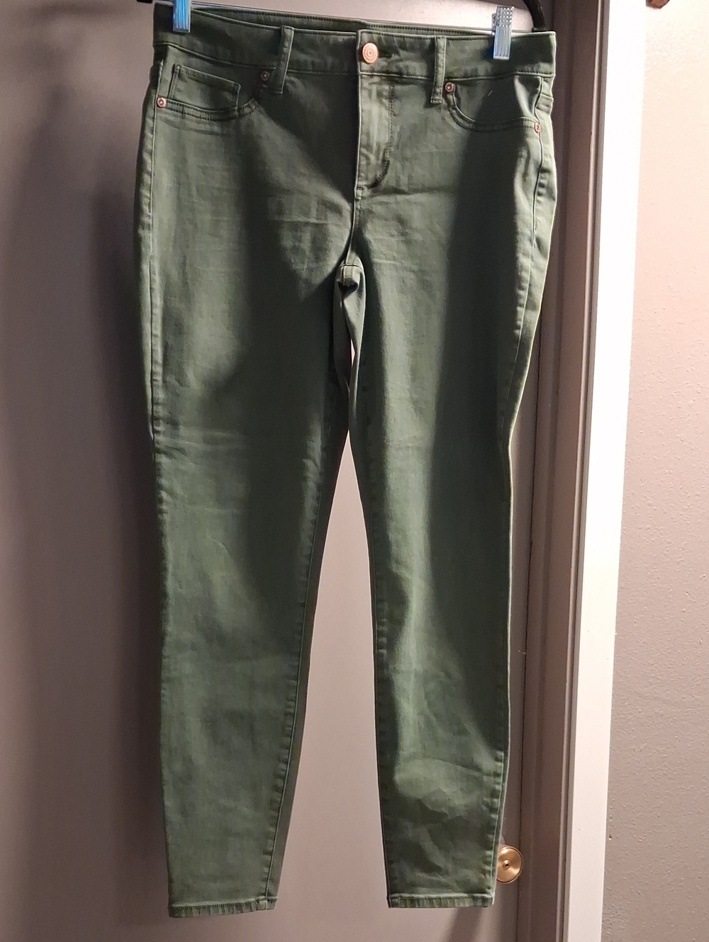 Maurices Olive Green Skinny Jeans